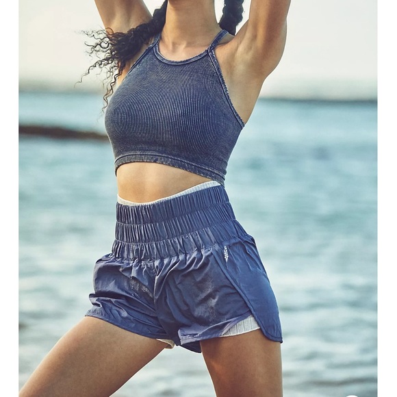 Free People Way Home Shorts, Deep Sea - size m - Picture 6 of 6